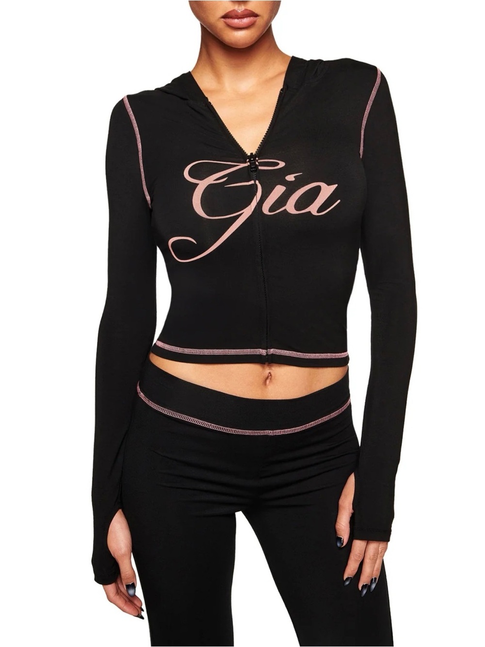 I AM GIA Blare Hoodie Black Medium NWT IN PACKAGE